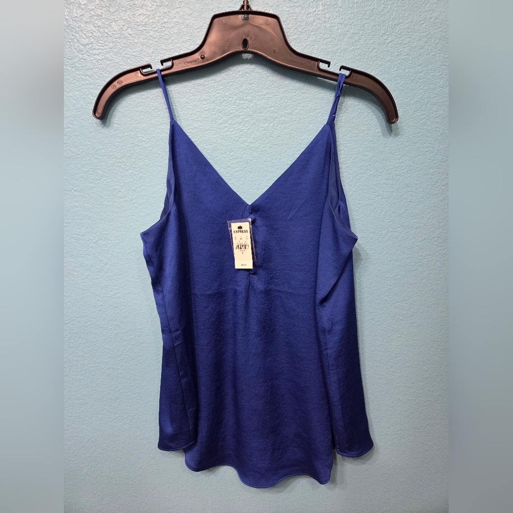 Express Blue Camisole Sleeveless Top